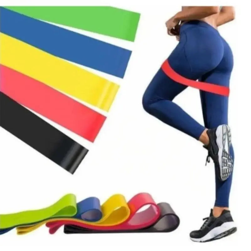 Kit 5 Faixas Elásticas Para Exercícios Multifuncional