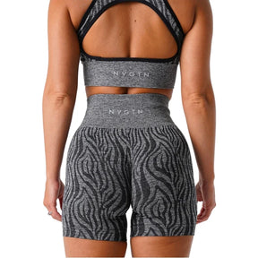 Short Nvgtn Zebra- Sem costura e levanta bumbum